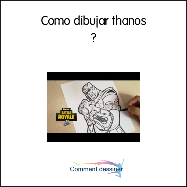 Como dibujar thanos